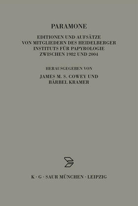 Cowey / Kramer |  Paramone | Buch |  Sack Fachmedien