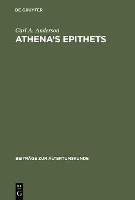Anderson |  Athena's Epithets | Buch |  Sack Fachmedien