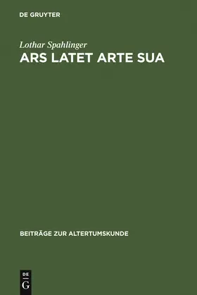 Spahlinger |  Ars latet arte sua | Buch |  Sack Fachmedien