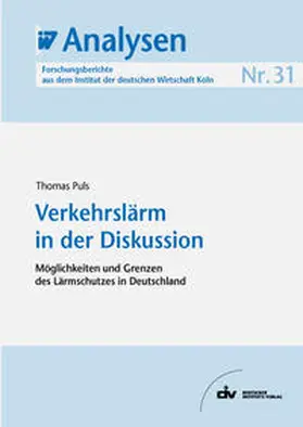 Puls |  Verkehrslärm in der Diskussion | eBook | Sack Fachmedien