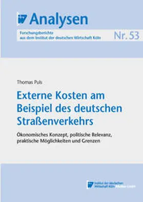 Puls |  Externe Kosten am Beispiel des deutschen Straßenverkehrs | eBook | Sack Fachmedien