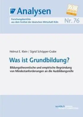 Klein / Schöpper-Grabe |  Was ist Grundbildung? | eBook | Sack Fachmedien