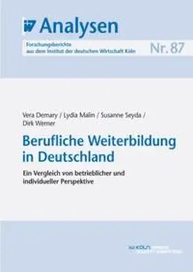 Demary / Malin / Seyda |  Berufliche Weiterbildung in Deutschland | eBook | Sack Fachmedien