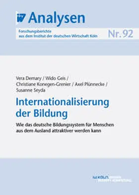 Demary / Geis / Konegen-Grenier |  Internationalisierung der Bildung | eBook | Sack Fachmedien