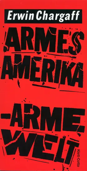 Chargaff |  Armes Amerika. Arme Welt | Buch |  Sack Fachmedien