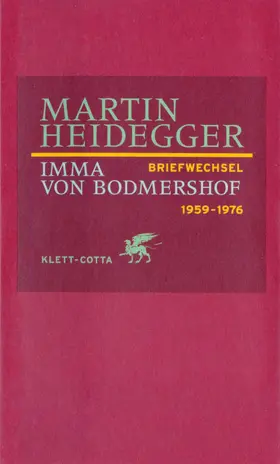 Pieger / Heidegger / Bodmershof |  Briefwechsel 1959 - 1976 | Buch |  Sack Fachmedien