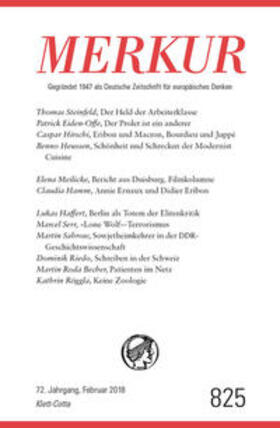 Demand |  MERKUR Deutsche Zeitschrift für europäisches Denken Nr. 825, Heft Februar 2018 | Buch |  Sack Fachmedien