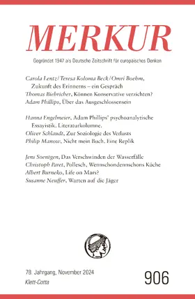 Demand / Knörer |  MERKUR 11/2024, Jg.78 | Buch |  Sack Fachmedien