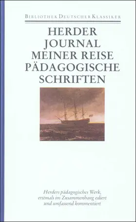 Herder / Wisbert |  Journal meiner Reise im Jahr 1769. Pädagogische Schriften | Buch |  Sack Fachmedien