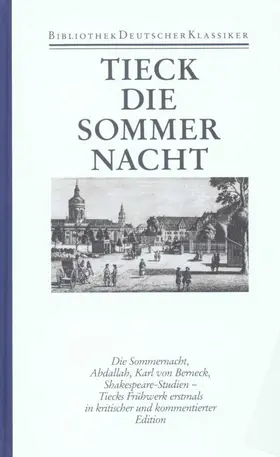 Hölter / Tieck |  Schriften 1789 - 1794 | Buch |  Sack Fachmedien