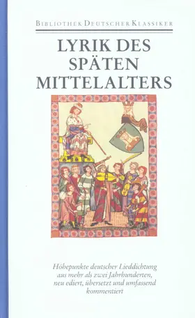 Wachinger |  Deutsche Lyrik des späten Mittelalters | Buch |  Sack Fachmedien