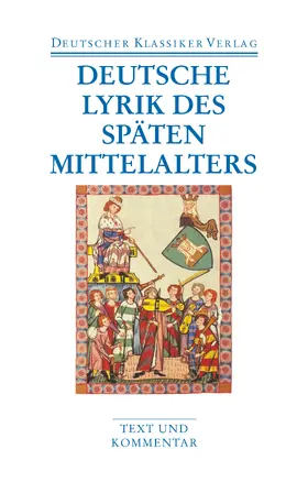 Wachinger |  Deutsche Lyrik des späten Mittelalters | Buch |  Sack Fachmedien