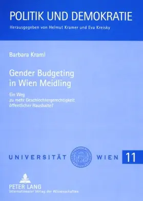 Kraml |  Gender Budgeting in Wien Meidling | Buch |  Sack Fachmedien