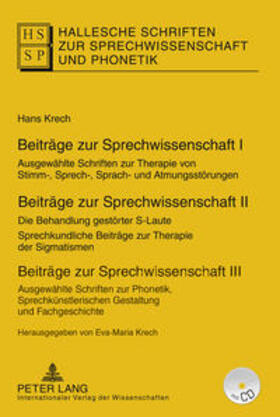 Krech |  Krech, H: Beiträge zur Sprechwissenschaft I-III | Buch |  Sack Fachmedien