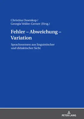 Ossenkop / Veldre-Gerner |  Fehler – Abweichung – Variation | eBook | Sack Fachmedien