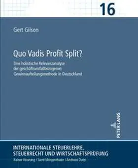 Gilson |  Quo Vadis Profit Split? | Buch |  Sack Fachmedien