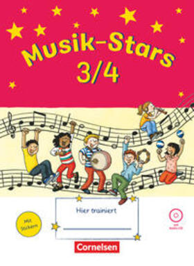Wezel |  Musik-Stars - Grundwissen 3./4. Schuljahr - Übungsheft mit Lösungen und Audio-CD | Buch |  Sack Fachmedien