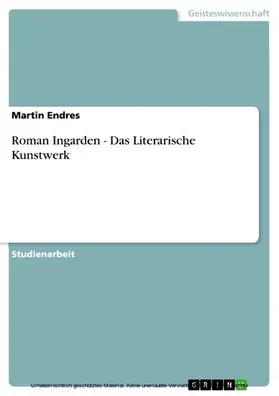 Endres | Roman Ingarden - Das Literarische Kunstwerk | E-Book | sack.de