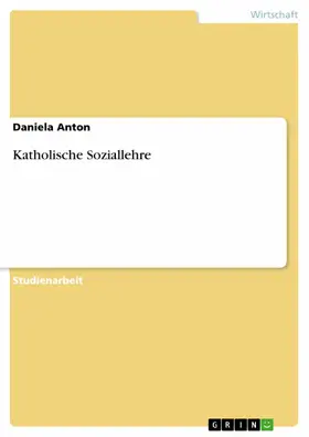 Anton |  Katholische Soziallehre | eBook | Sack Fachmedien