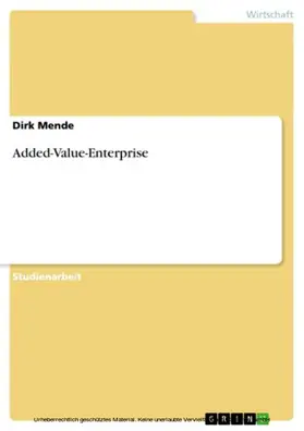 Mende |  Added-Value-Enterprise | eBook | Sack Fachmedien