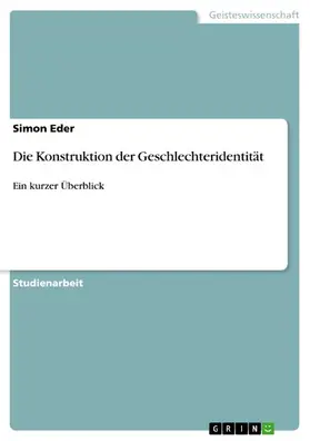 Eder |  Die Konstruktion der Geschlechteridentität | eBook | Sack Fachmedien