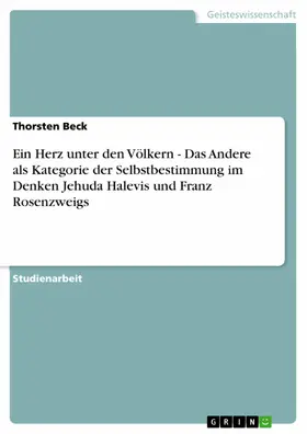 Beck |  Ein Herz unter den Völkern - Das Andere als Kategorie der Selbstbestimmung im Denken Jehuda Halevis und Franz Rosenzweigs | eBook | Sack Fachmedien