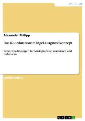 Philipp |  Das Koordinationsmängel-Diagnosekonzept | Buch |  Sack Fachmedien