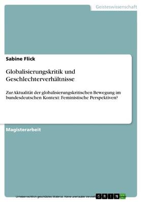 Flick |  Globalisierungskritik und Geschlechterverhältnisse | eBook | Sack Fachmedien