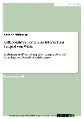 Wüstner |  Kollaboratives Lernen im Internet am Beispiel von Wikis | eBook | Sack Fachmedien