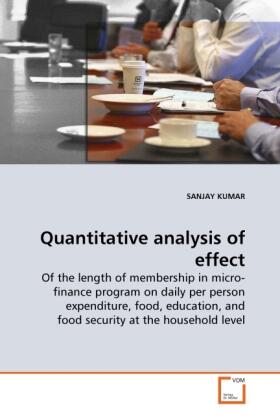 Kumar |  Quantitative analysis of effect | Buch |  Sack Fachmedien