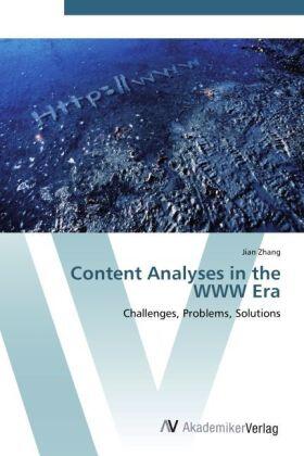 Zhang |  Content Analyses in the WWW Era | Buch |  Sack Fachmedien