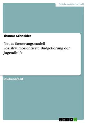 Schneider |  Neues Steuerungsmodell - Sozialraumorientierte Budgetierung der Jugendhilfe | eBook | Sack Fachmedien