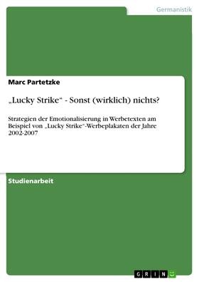 Partetzke |  „Lucky Strike“ - Sonst (wirklich) nichts? | eBook | Sack Fachmedien