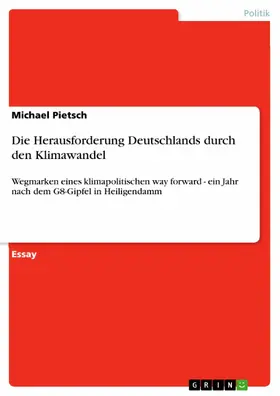 Pietsch |  Die Herausforderung Deutschlands durch den Klimawandel | eBook | Sack Fachmedien