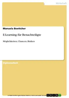 Boettcher |  E-Learning für Benachteiligte | eBook | Sack Fachmedien