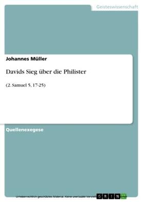 Müller |  Davids Sieg über die Philister | eBook | Sack Fachmedien