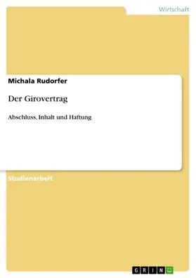 Rudorfer |  Der Girovertrag | eBook | Sack Fachmedien