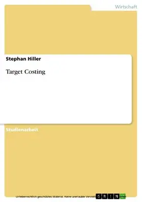 Hiller |  Target Costing | eBook | Sack Fachmedien