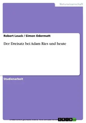 Leuck / Odermatt |  Der Dreisatz bei Adam Ries und heute | eBook | Sack Fachmedien