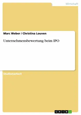 Weber / Louven | Unternehmensbewertung beim IPO | E-Book | sack.de