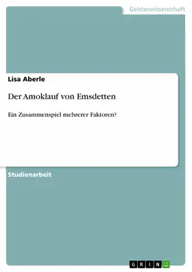 Aberle |  Der Amoklauf von Emsdetten | eBook | Sack Fachmedien