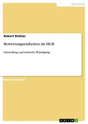 Richter |  Bewertungseinheiten im HGB | eBook | Sack Fachmedien