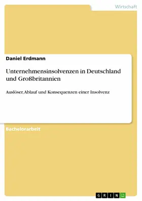 Erdmann |  Unternehmensinsolvenzen in Deutschland und Großbritannien | eBook | Sack Fachmedien