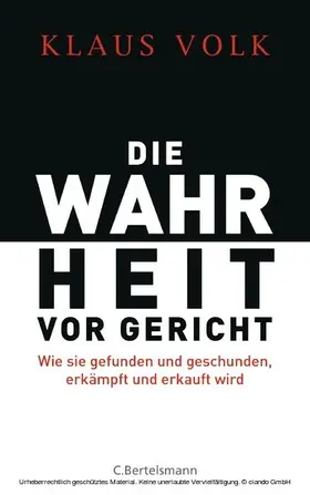 Volk |  Die Wahrheit vor Gericht | eBook | Sack Fachmedien