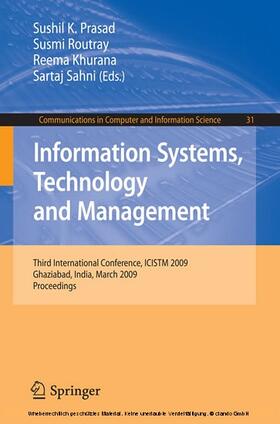 Prasad / Routray / Khurana |  Information Systems, Technology and Management | eBook | Sack Fachmedien