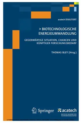 Bley |  Biotechnologische Energieumwandlung | eBook | Sack Fachmedien