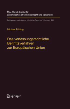 Rötting |  Das verfassungsrechtliche Beitrittsverfahren zur Europäischen Union | eBook | Sack Fachmedien