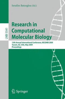 Batzoglou |  Research in Computational Molecular Biology | Buch |  Sack Fachmedien