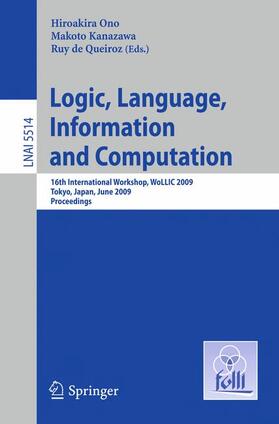 Ono / de Queiroz / Kanazawa |  Logic, Language, Information and Computation | Buch |  Sack Fachmedien