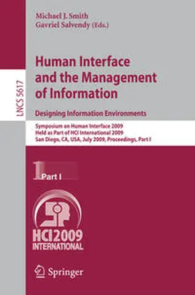 Smith / Salvendy |  Human Interface and the Management of Information. Designing Information Environments | eBook | Sack Fachmedien